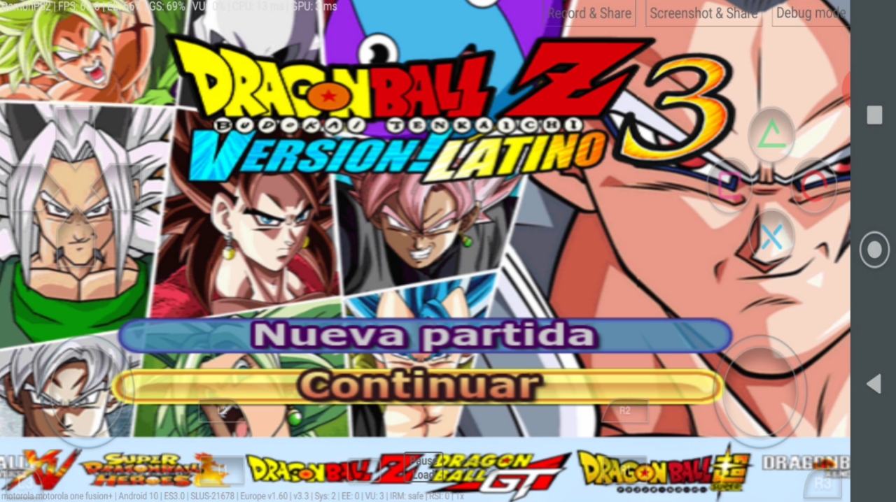 Dragon Ball Z Budokai Tenkaichi 3 MOD Version Latino PS2 ISO For Android  And PC